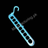 9-Hole Multi-Color Hanger – Space Saver Clothes Organizer